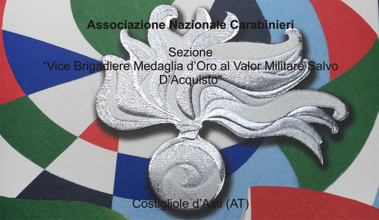 Associazione Nazionale Carabinieri – Sezione "Vice Brigadiere MO al V.M.  Salvo D'Acquisto" di Costigliole d'Asti